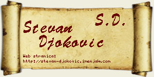 Stevan Đoković vizit kartica
